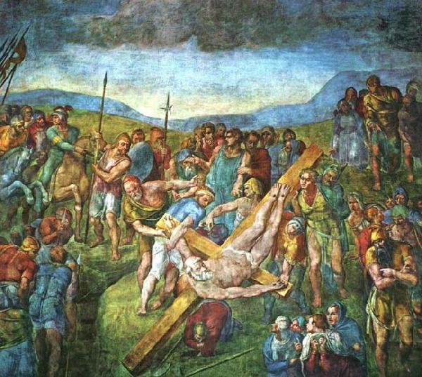 Michelangelo Buonarroti Martyrdom of St Peter china oil painting image